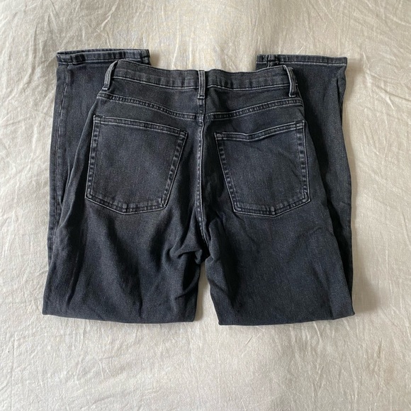 Everlane Black High Rise Straight Ankle Jean Size 27 - Picture 8 of 8